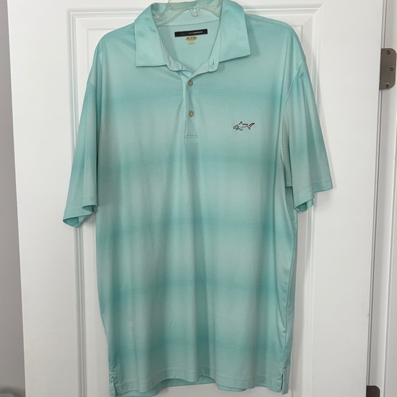 Greg Norman Collection Other - Greg Norman Collection Teal Polo Shirt with Shark Logo